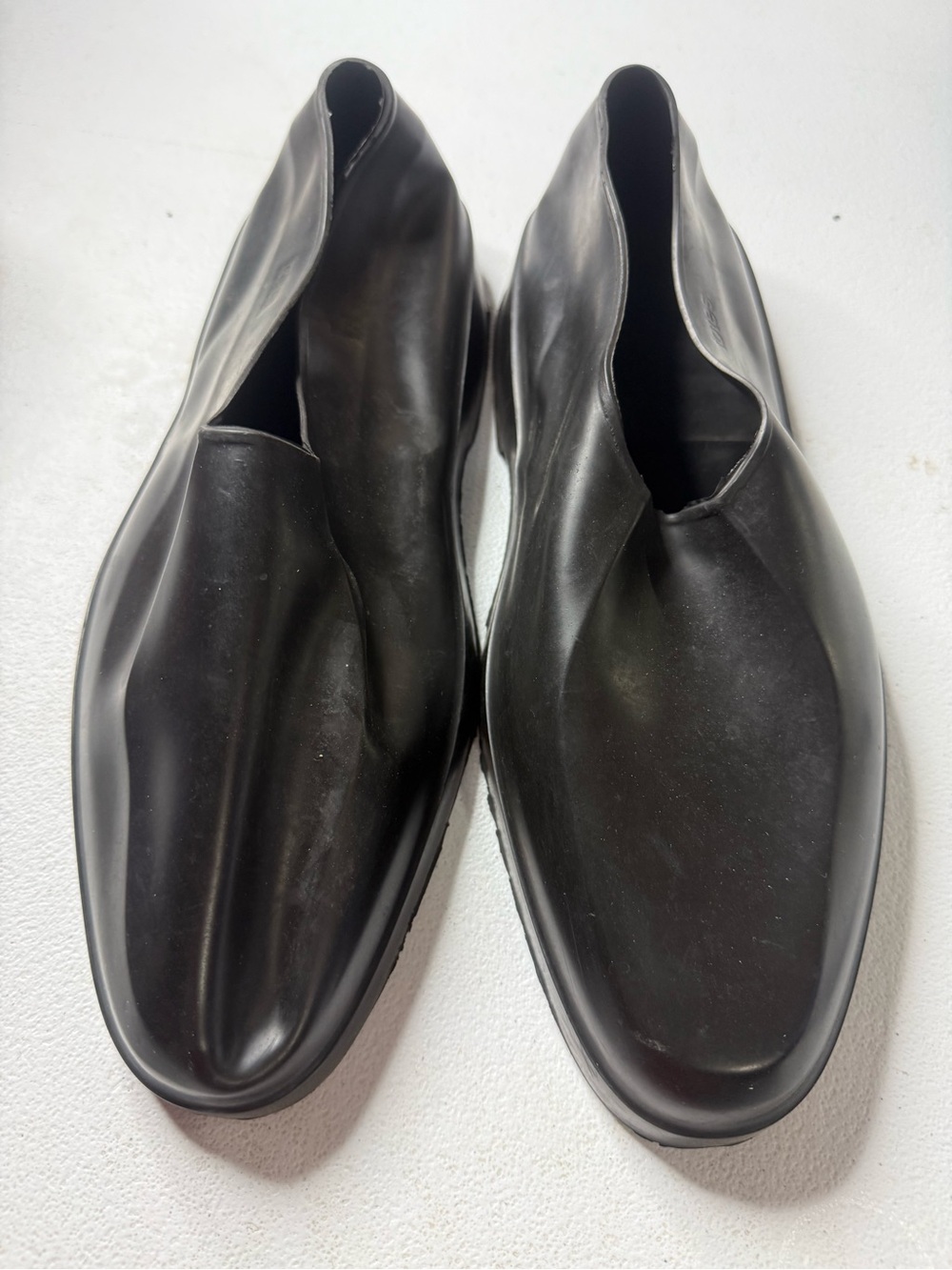 Vintage Totes Black Rubber Overshoes Rain Shoes Galoshes Made USA XL Men’s